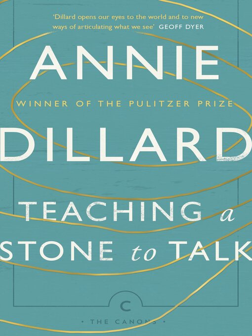 Title details for Teaching a Stone to Talk by Annie Dillard - Wait list
